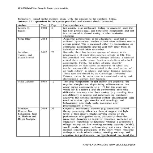 Arrrsa   mid sem sample test anxiety