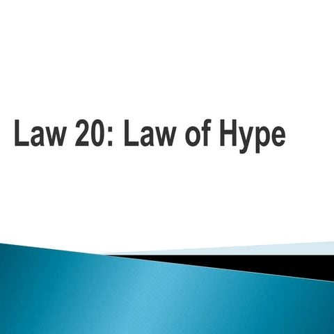 Arsalan 20 law of hype