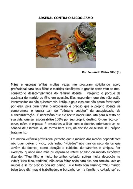 ARSENAL CONTRA O ALCOOLISMO