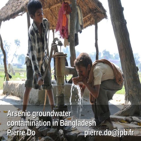 Arsenic groundwater contamination in Bangladesh