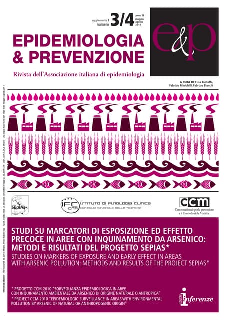 Arsenico inorganico impatto sulla salute umana sepias unico