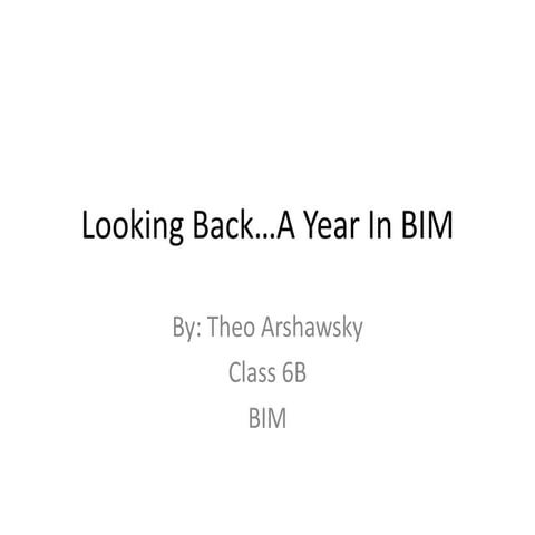 Arshawsky.looking back