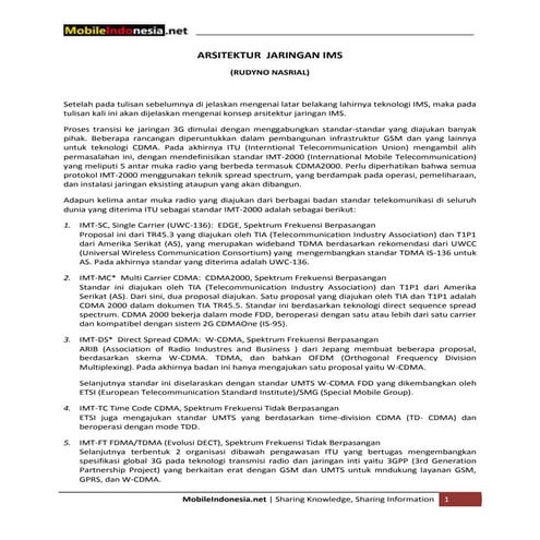 Arsitektur jaringan-ims