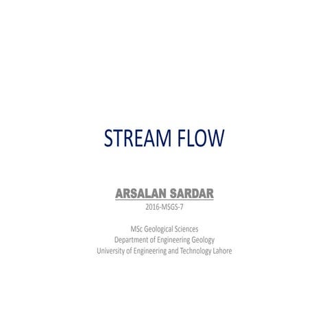 Stream flow by Arslan
