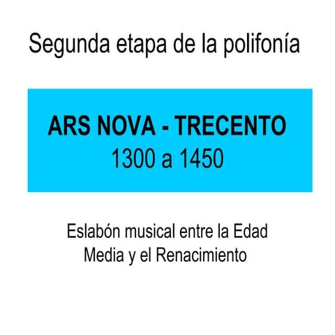 Ars nova   trecento