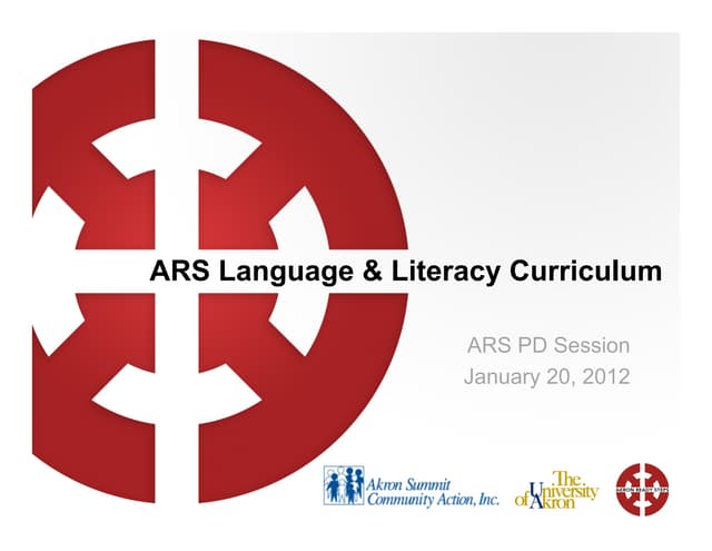 ARS Teacher PD - January 2012