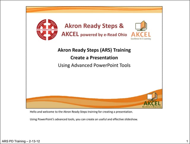 ARS PD PPT Training 02 13-2012