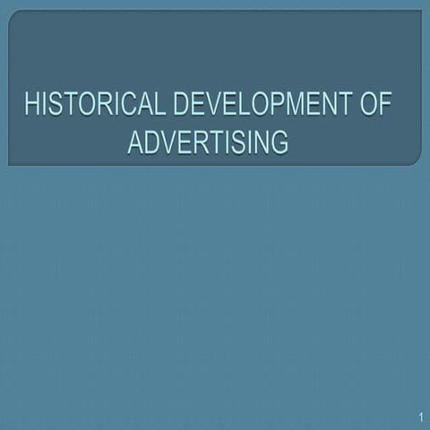 history of advertising