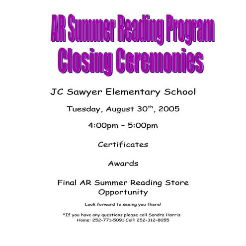 AR Summer Program Ceremony