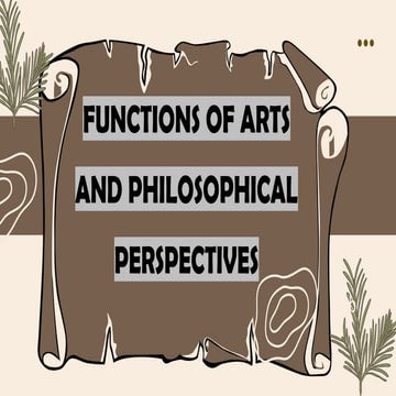 Functions of art | PPTX