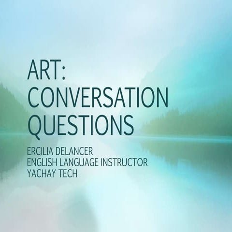 Art   conversation questions