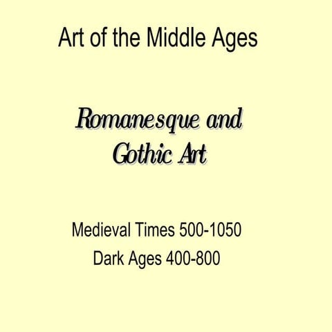 Art Of The Middle Ages
