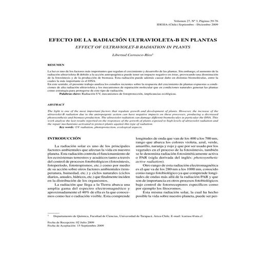 Radiacion de rayos ultra violeta 