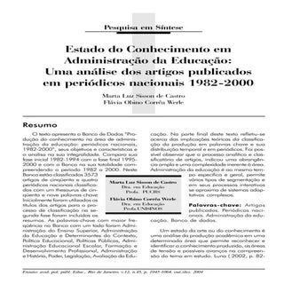 Estado do Conhecimento em Administr...