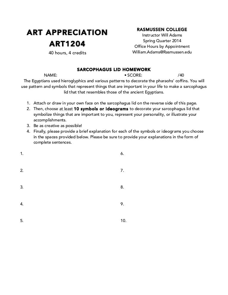 Sarcophagus lid homework 07 picture