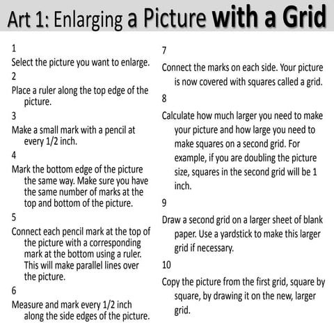 Art1 enlarging a picture with a grid