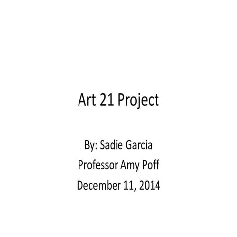 Art 21 project