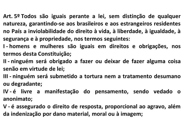 Artigo 5º Da ConstituiçãO Federal
