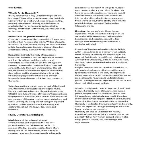 art appreciation 1 college..............