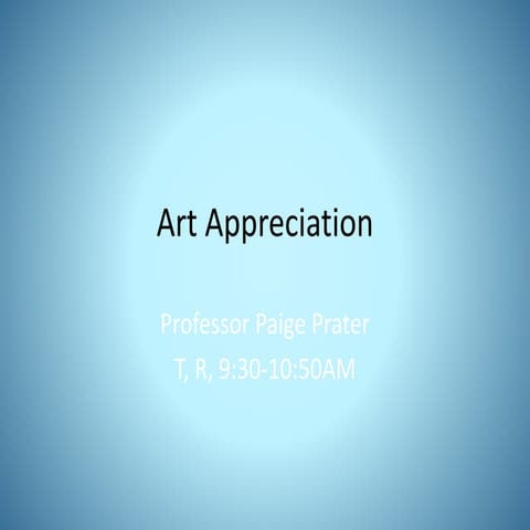 Art Appreciation: Value, Space (and Perspective)