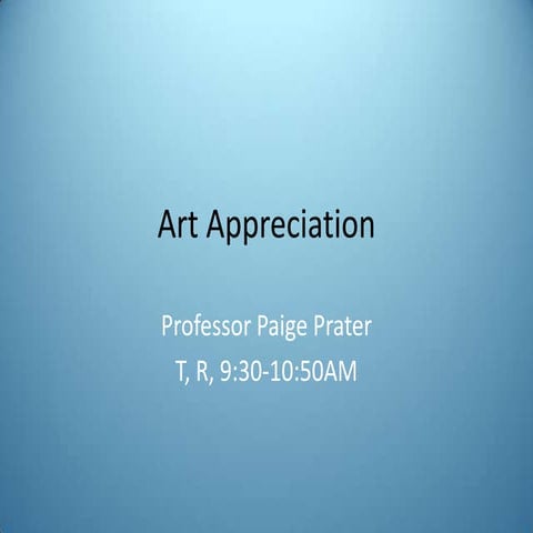 Art Appreciation: Color, Unity, and Variety