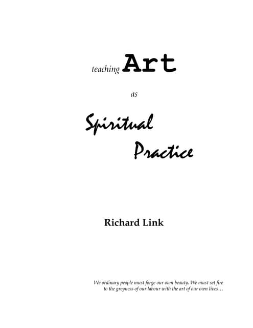 Art as a_spiritual_practice