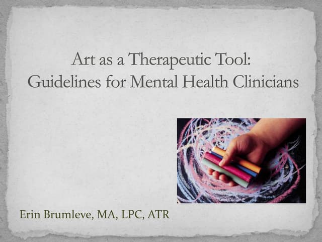 Art As A Therapeutic Tool (revised)