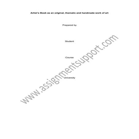 Art book review essay sample from assignmentsupport.com essay writing services 