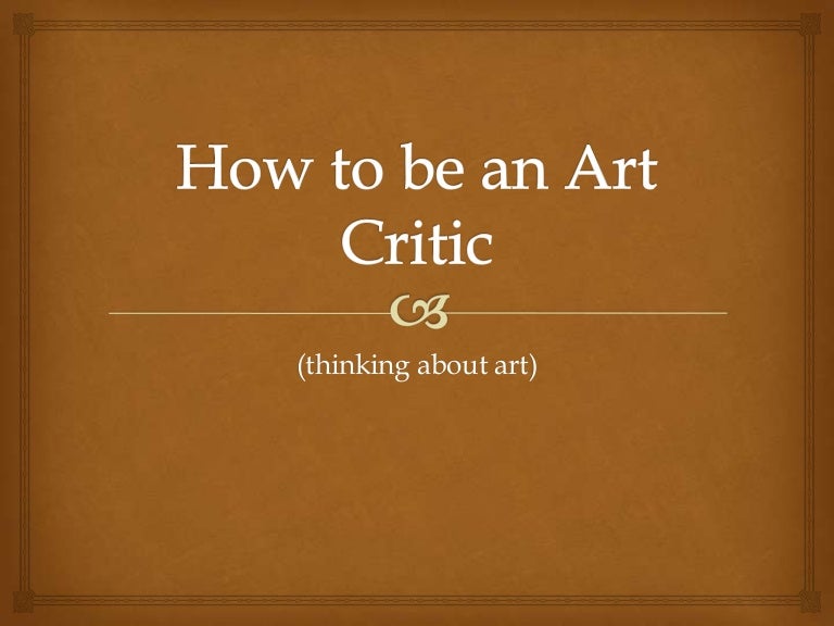 Art criticism