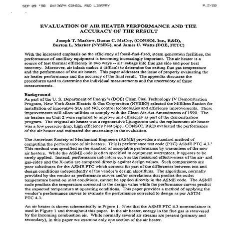 Artículo   evaluation of air heater performance and acurracy of the results