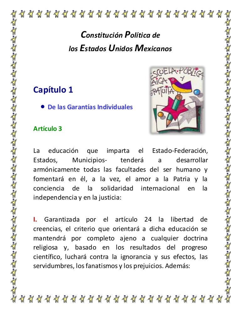 Artículo 3 de la constitución mexicana