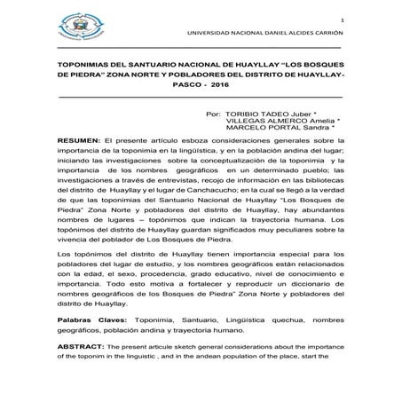 Artículo  cientifico impresion