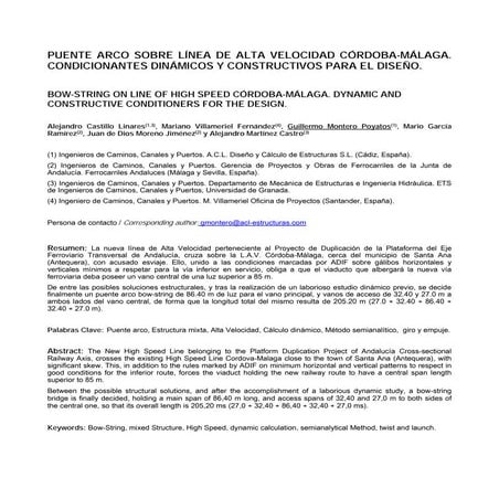 Artículo sobre puente arco Santa Ana 