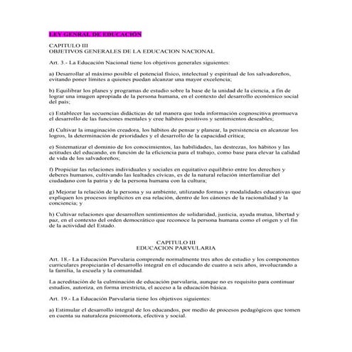 Ley general de educación | PDF