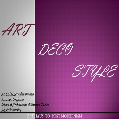 Art deco style