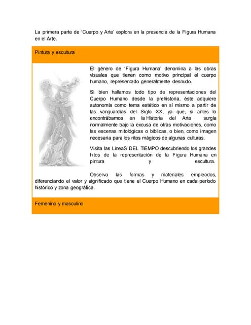 Figura humana en el arte a través de la historia | PPT