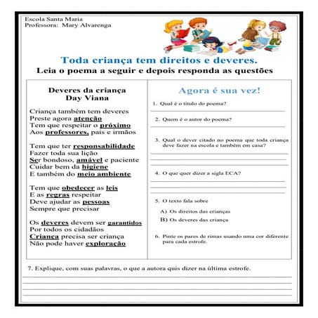  Deveres da Criança, Day Viana