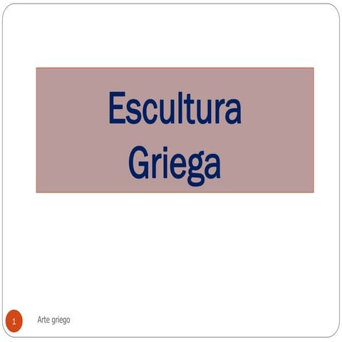 arte-griego-escultura clasica. 2ºbachillerato