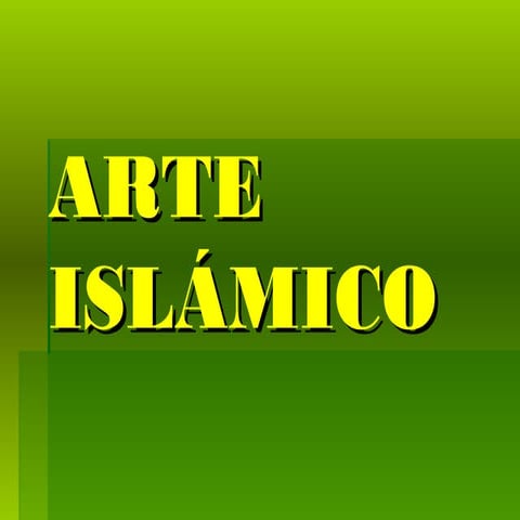 Arte islamico 2ºeso