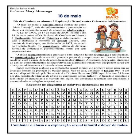 Caça-palavras - ortografia S, SS, X, C e Z | PDF