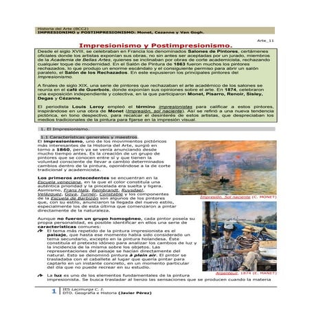 Impresionismo_Postimpresionismo