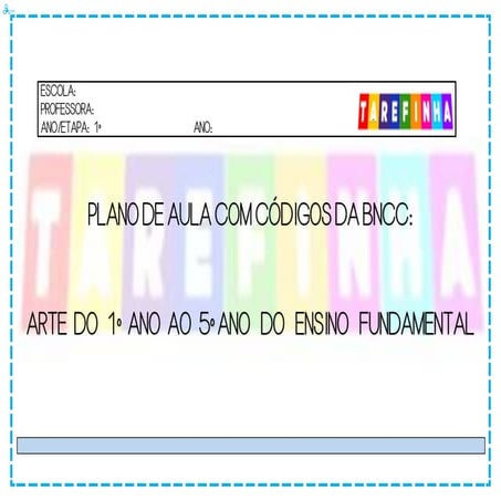 Plano de Curso de Arte - 5º ano | PDF