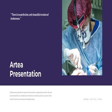 Artea Presentation : Light Color Theme