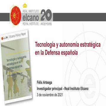 Tecnología y autonomía estratégica en la Defensa española
