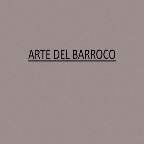 Arte barroco