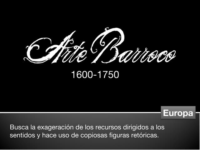 Arte Barroco en Europa