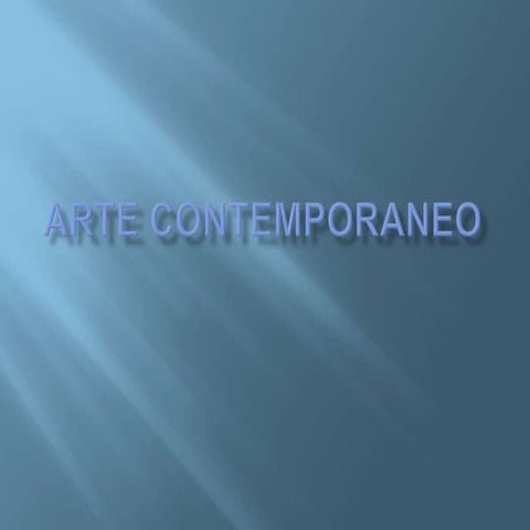 Arte contemporaneo