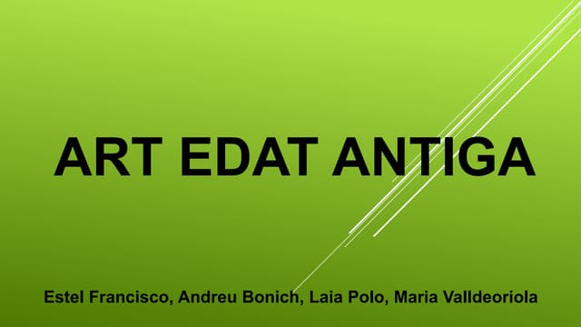 Art edat antiga