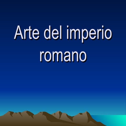 Arte del imperio romano