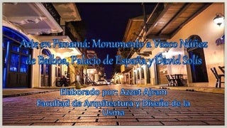 Arte en Panamá: Embajada de España, Monumento a Vasco Núñez de Balboa, el pintor panameño destacado David Solís